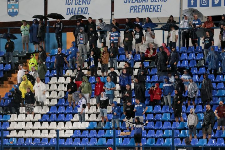 Utakmicu Osijeka i Šibenika pratio je 551 navijač/Foto PIXSELL