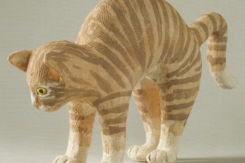 Narančasti tigrić, jedna od mačaka s izložbe Renate Vranyczany Azinović
