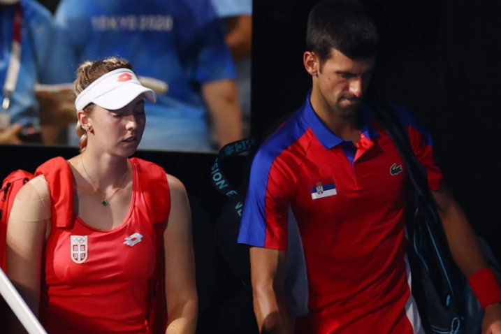 Nina Stojanović i Novak Đoković/Foto REUTERS