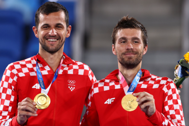 Nikola Mektić i Mate Pavić donijeli su Hrvatskoj treće zlato u Tokiju/Foto REUTERS