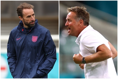 Gareth Southgate i Kasper Hjulmand/Foto REUTERS