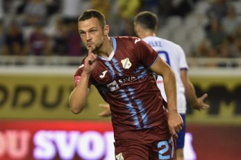 Ivan Tomečak nakon pogotka na Poljudu/Foto HNK Rijeka