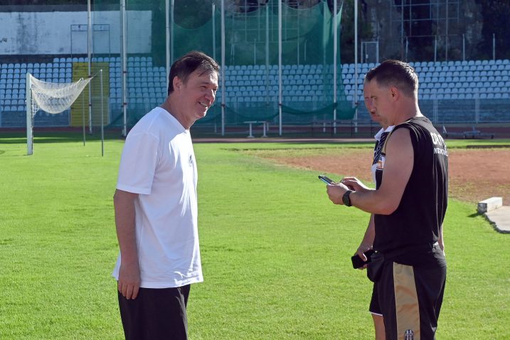 Zoran Bogolin i trener vratara Damir Knez/Foto: V. KARUZA