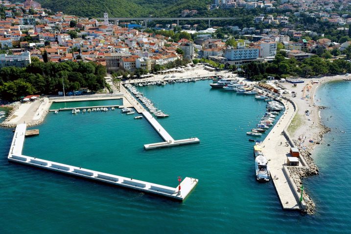 Pogled na novouređeni dio crikveničke gradske luke / Foto ŽLU Crikvenica