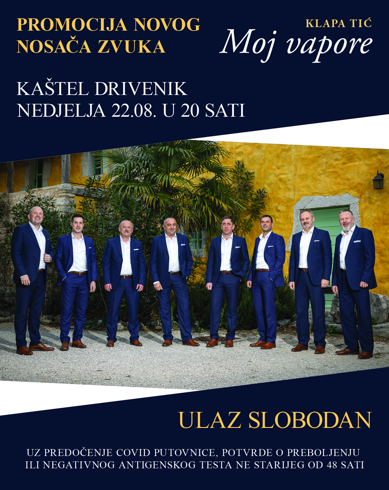 Nedjeljna koncertna promocija novog nosača zvuka klape Tić iz Triblja - Vimarsana News
