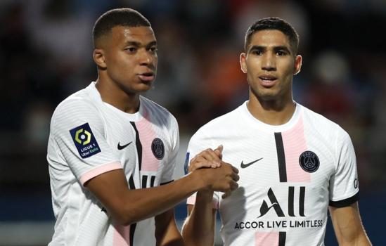 Kyllian Mbappe i Achraf Hakimi