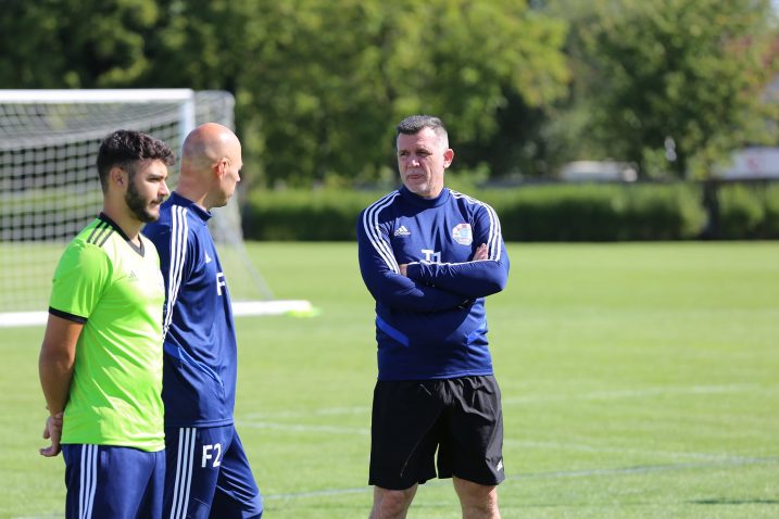 Zoran Zekić na prvom treningu u Koprivnici/Foto NK Slaven Belupo