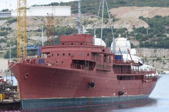 Brod »Galeb« u brodogradilištu Kraljevica / Foto Marko GRACIN