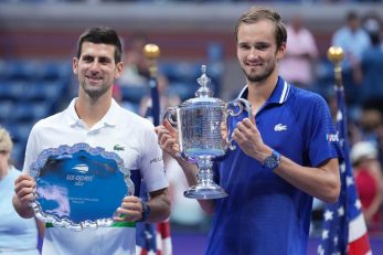 Novak Đoković i Daniil Medvedev/Foto REUTERS