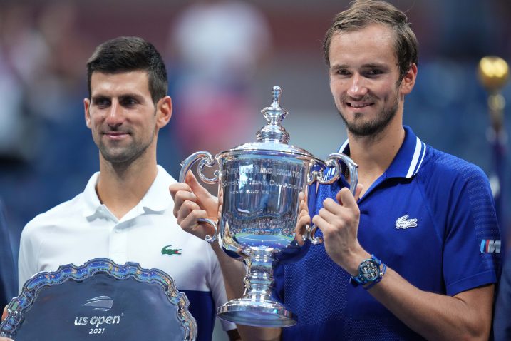 Novak Đoković i Daniil Medvedev/Foto REUTERS