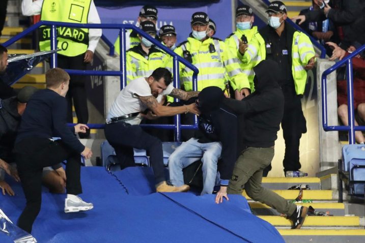 Sukobi navijača Napolija i Leicestera/Foto: REUTERS