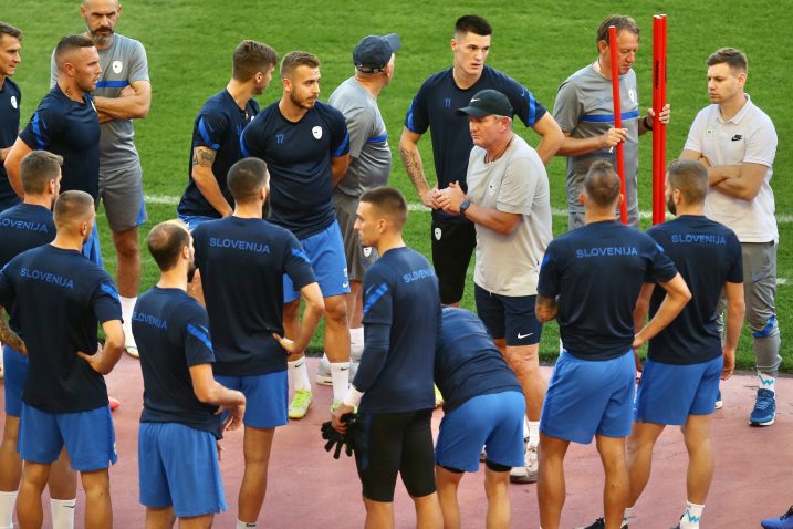 Matjaž Kek na posljednjem treningu svoje reprezentacije na Poljudu uoči današnje utakmice/Foto PIXSELL