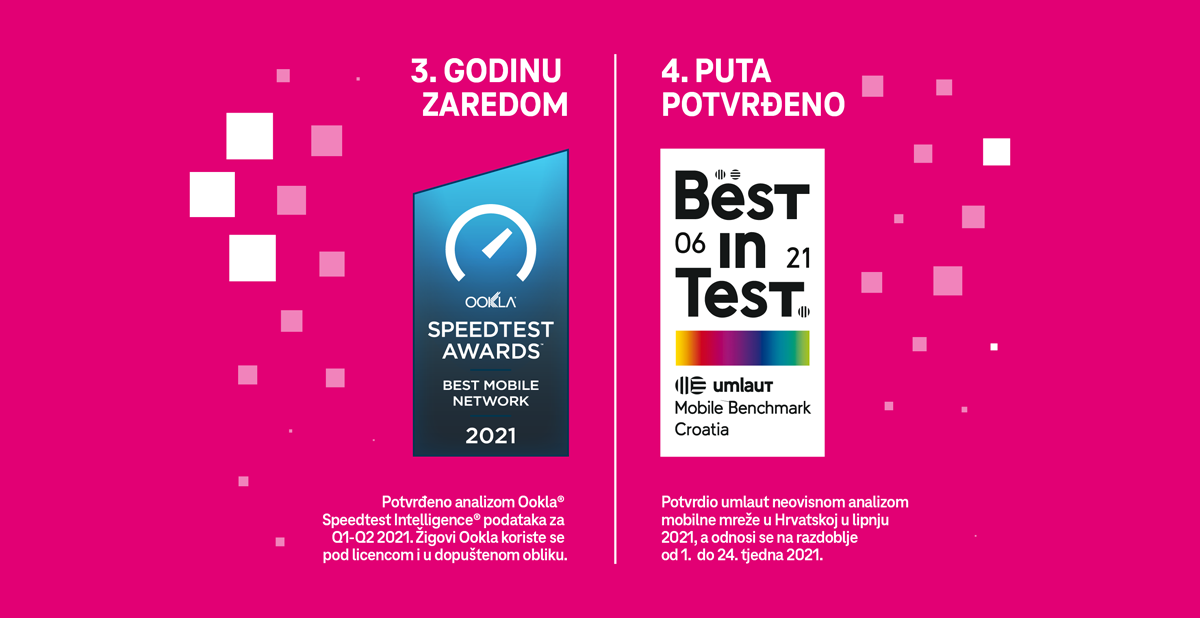 HRVATSKI TELEKOM OSVOJIO OOKLA I UMLAUT NAGRADE ZA NAJBOLJU MOBILNU