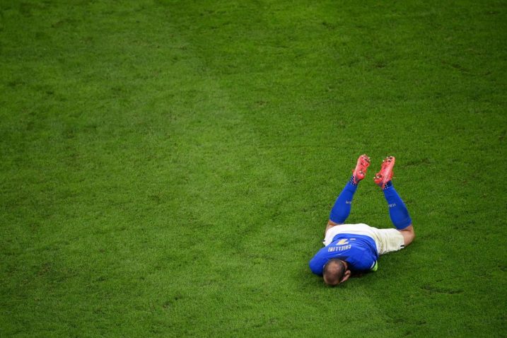 Utučeni Giorgio Chiellini/Foto REUTERS