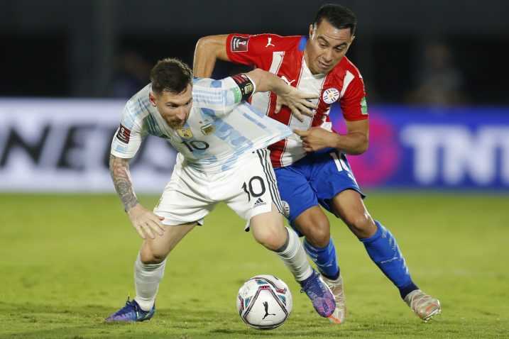 Leo Messi i Angel Cardozo/Foto REUTERS