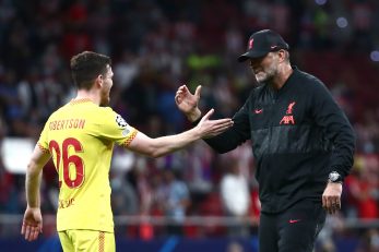 Andrew Robertson i Jurgen Klopp/Foto REUTERS