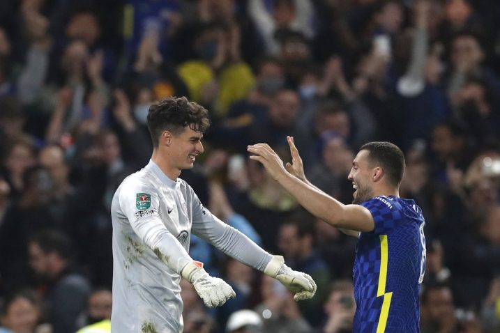 Kepa Arrizabalaga i Mateo Kovačić/Foto REUTERS