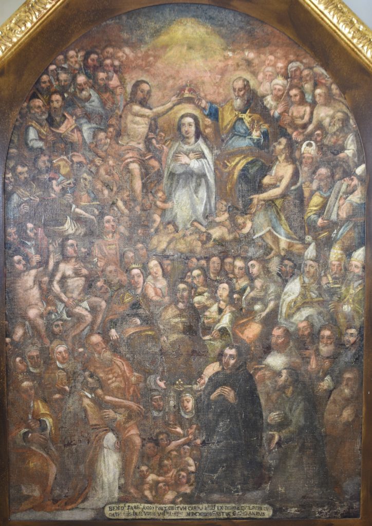 Krunjenje Bogorodice uz prisustvo Svih Svetih, 1613., crkva svete Jelene u Kastvu / Foto DAMIR TULIĆ 
