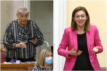 Nadica Dreven Budinski i Anita Pocrnić Radošević / Foto Screenshot Youtube Sabor