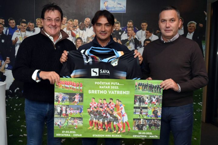 Damir Mišković, Zlatko Dalić i Marijan Kustić/ Foto HNK Rijeka