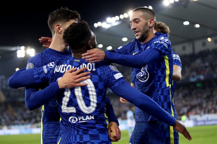 Hakim Ziyech slavi sa suigračima/Foto: REUTERS