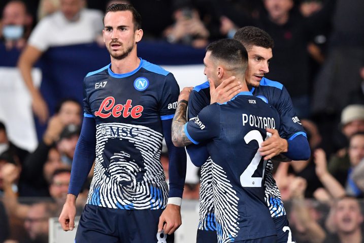 Fabian Ruiz, Matteo Politano i Giovanni Di Lorenzo/Foto REUTERS