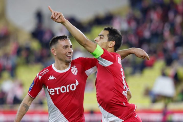 Wissam Ben Yedder slavi pogodak/Foto REUTERS