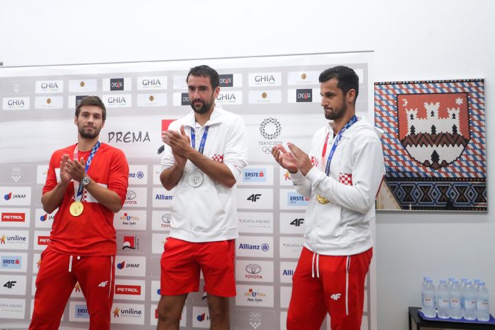 Nikola Mektić, Marin Čilić i Mate Pavić/Foto PIXSELL