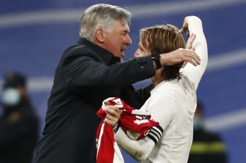 Carlo Ancelotti i Luka Modrić/Foto REUTERS