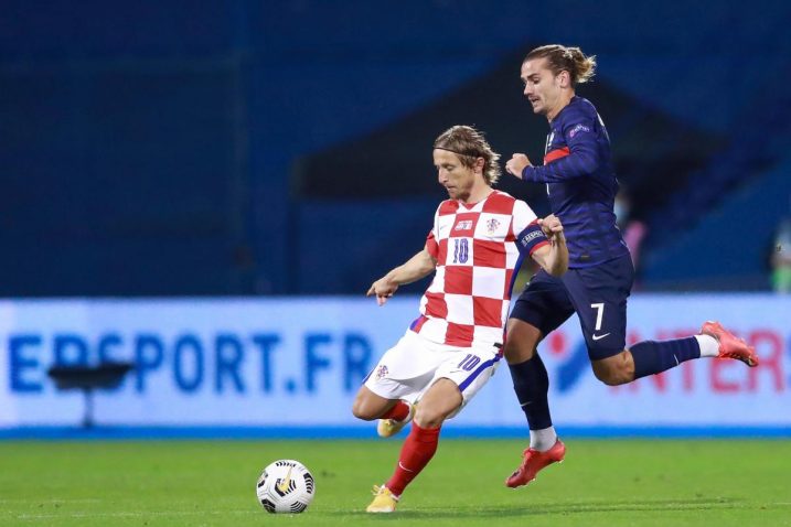 Luka Modrić i Antoine Griezmann/Foto PIXSELL