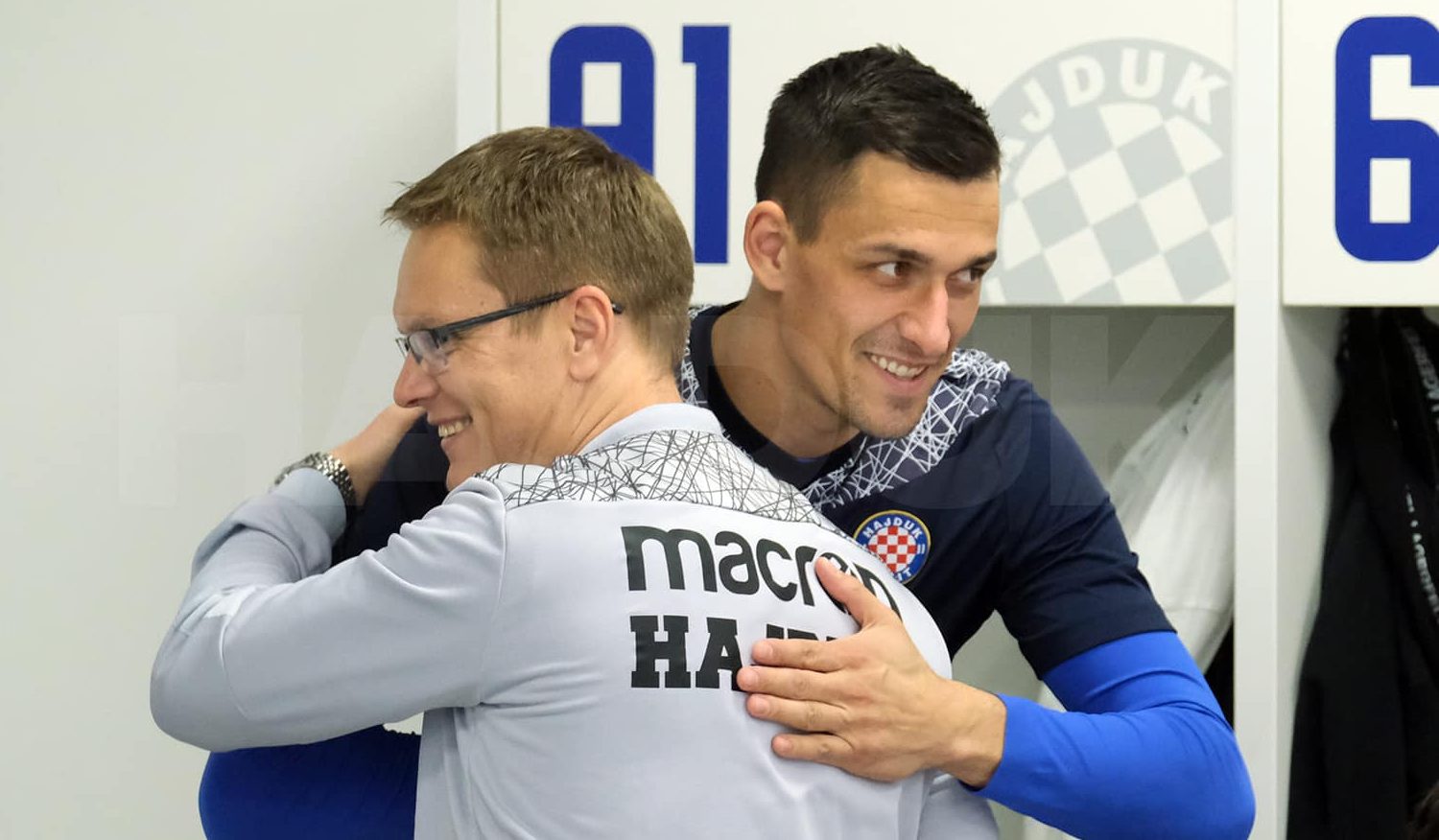 Valdas Dambrauskas i Lovre Kalinić/Foto Facebook HNK Hajduk