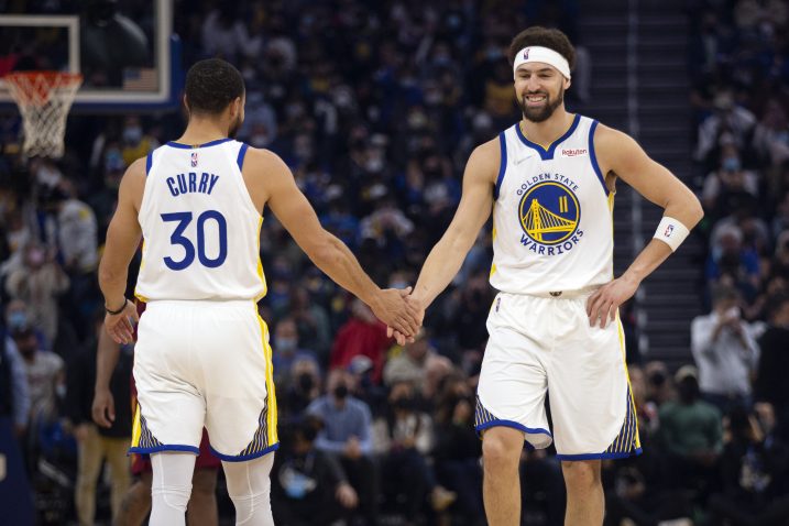 Klay Thompson i Stephen Curry/Foto REUTERS