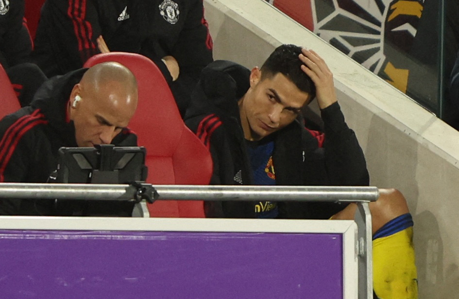 Cristiano Ronaldo nije djelovao najsretnije kada je izašao iz igre u 71. minuti/Foto REUTERS