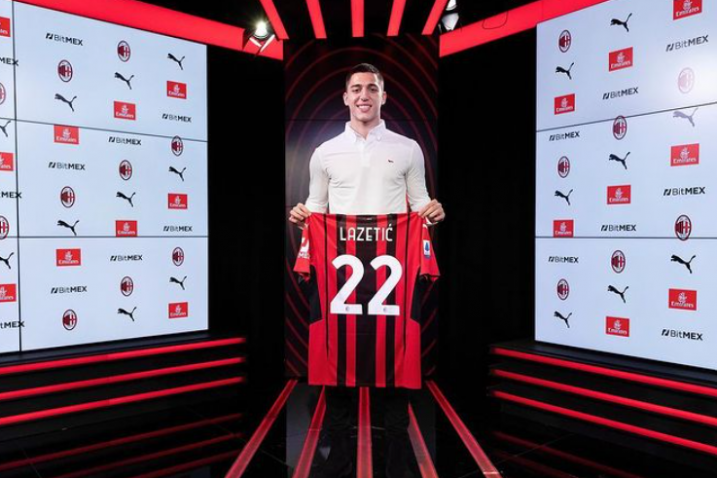 Marko Lazetić/Foto AC Milan, Instagram