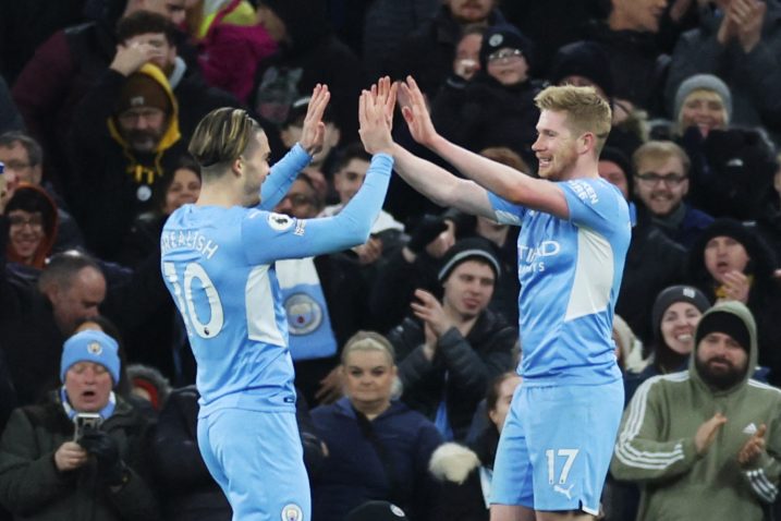 Jack Grealish i Kevin De Bruyne/Foto REUTERS