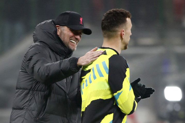 Jurgen Klopp i Ivan Perišić/Foto REUTERS