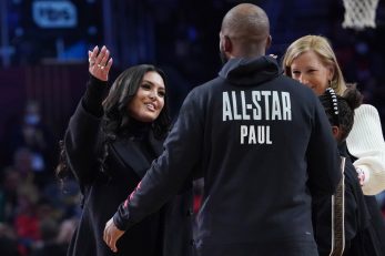 Chris Paul i Vannesa Bryant, supruga pokojnog Kobea/Foto REUTERS