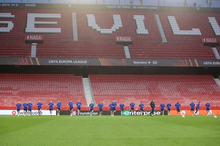 Posljednji trening Modrih na Ramon Sanchez Pizjuanu/Foto PIXSELL