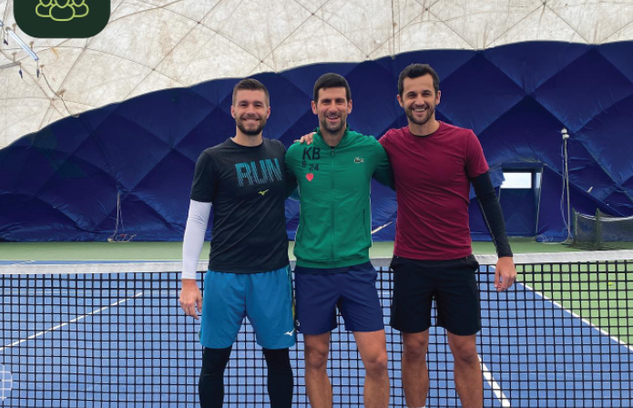 Nikola Mektić, Novak Đoković i Mate Pavić/Foto Instagram