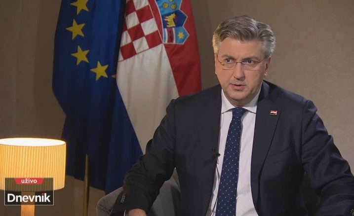 Andrej Plenković / foto: screenshot HRT