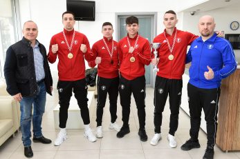 ČETIRI MEDALJE - Ante Vičević, Marko Ramljak, Dorjan Marko, Danijel Merkl, Leon Buzik i Kristijan Hodak/Foto M. GRACIN