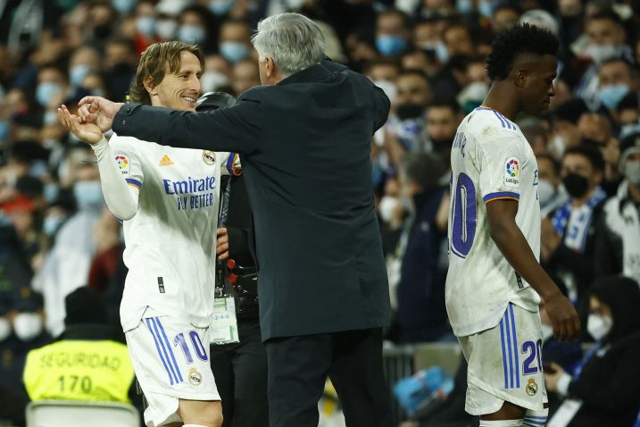 Luka Modrić i Carlo Ancelotti/Foto REUTERS