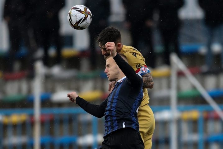 Ivan Smolčić tijekom ogleda s Hajdukom/Foto PIXSELL
