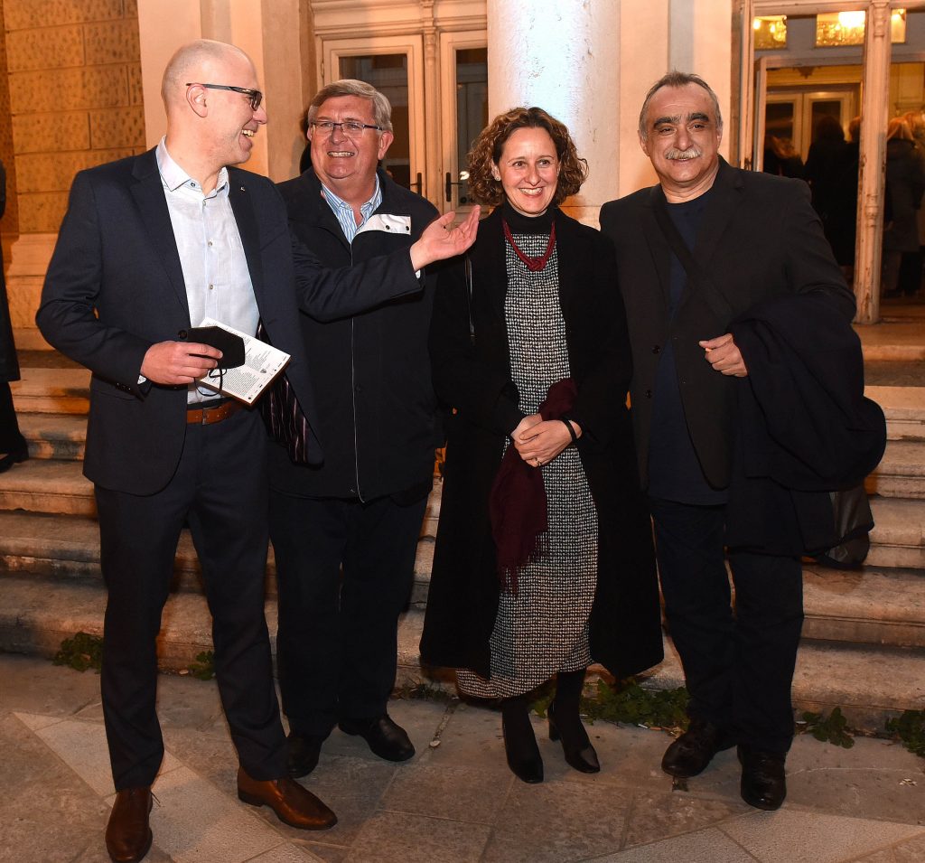 Marin Blažević, Vojko Obersnel, Nina Obuljen Koržinek i Srećko Šestan / Foto M. GRACIN