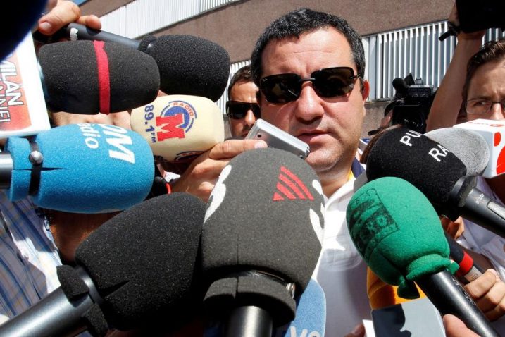 Mino Raiola/Foto REUTERS