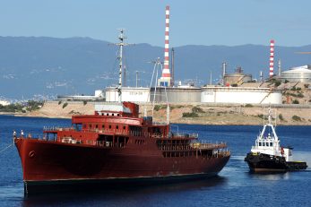 Brod »Galeb« nalazi se na temeljitoj obnovi u kraljevičkom brodogradilištu / Foto M. GRACIN