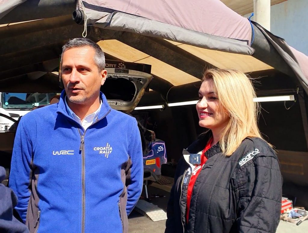  Nikolina Brnjac s Danijelom Šaškinom, čovjekom koji je doveo WRC u Hrvatsku / Foto MINT 