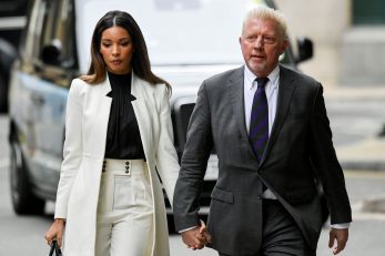 Boris Becker i njegova partnerica Lilian de Carvalho Monteiro / Reuters