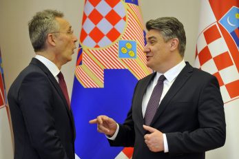 Jens Stoltenberg i Zoran Milanović / Foto Davor Kovačević