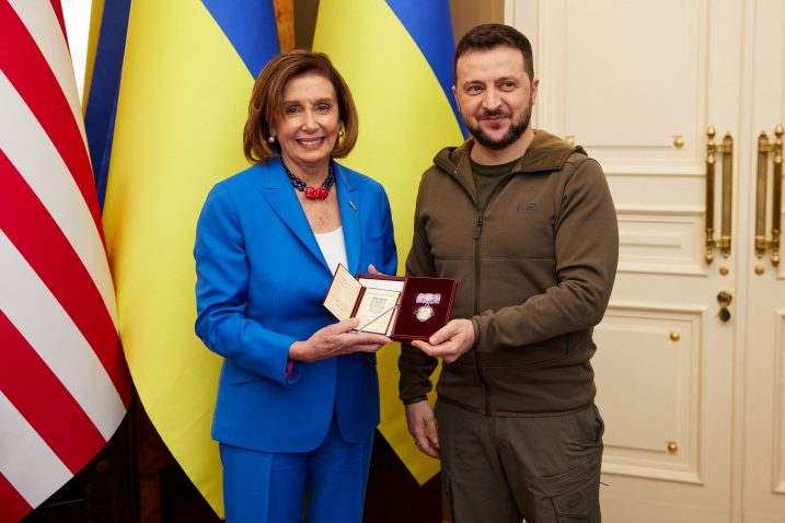 Nancy Pelosi i Volodimir Zelenskij / Foto Reuters